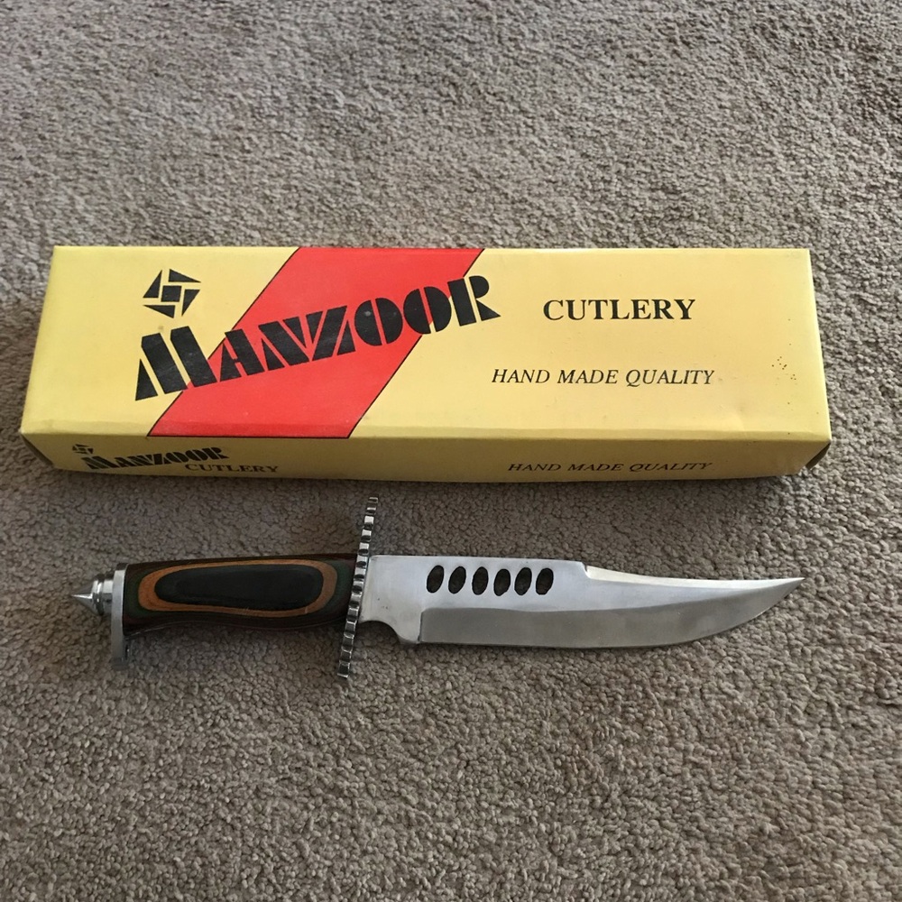 Crocodile stainless steel 13inch hand made cutlery knife
